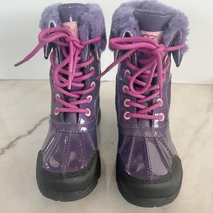 UGG Butte II Snow Duck Girls Youth Size 2 Waterproof Boots - Barely Used